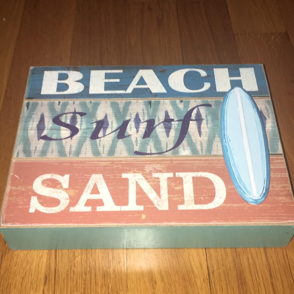 Beach sign decor